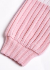 Plus Size Light Grey Patchwork Long Sleeve Sweatshirt | thumb picture 