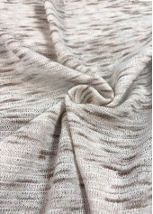 Light Coffee Button Chevron Print Long Sleeve T Shirt | thumb picture 