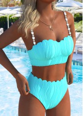Bandeau Detail Light Blue Bikini Set | thumb picture 