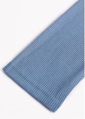 Dusty Blue Lace Long Sleeve T Shirt