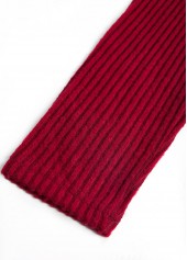 Wine Red Fake 2in1 A Line Dress | thumb picture 