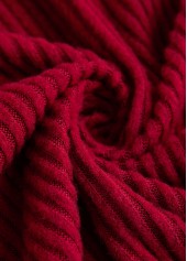 Wine Red Fake 2in1 A Line Dress | thumb picture 