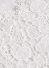 White Split Detail Long Sleeve Blouse | thumb picture 