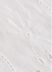 White Split Detail Long Sleeve Blouse | thumb picture 