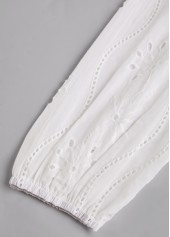 White Split Detail Long Sleeve Blouse | thumb picture 