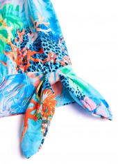 Tie Marine Life Print Cyan Tankini Set | thumb picture 