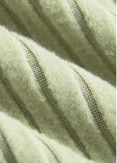 Light Green Patchwork Plaid Long Sleeve Round Neck Sweatshirt | thumb picture 