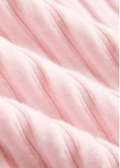 Light Pink Patchwork Plaid Long Sleeve Sweatshirt | thumb picture 