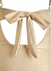 Champagne Hot Stamping One Piece Swimwear | thumb picture 