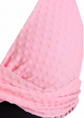 Criss Cross Patchwork Pink Bikini Set | thumb picture 