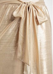 Bowknot Design Hot Stamping Champagne Sarong | thumb picture 