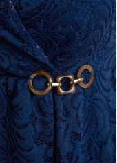 Surplice Lace Navy One Piece Swimdress | thumb picture 