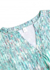 Sage Green Dazzle Colorful Print Long Sleeve T Shirt | thumb picture 