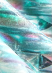 Sage Green Dazzle Colorful Print Long Sleeve T Shirt | thumb picture 