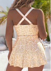 Jacquard Criss Cross Champagne One Piece Swimwear | thumb picture 