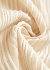 Eyelet Tie Beige Jacquard Bikini Set | thumb picture 