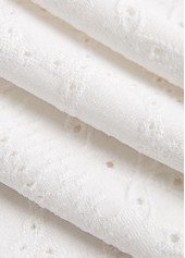 White Tummy Coverage Sleeveless Round Neck Dress | thumb picture 