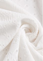 White Tummy Coverage Sleeveless Round Neck Dress | thumb picture 