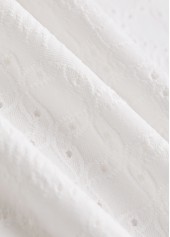 White Tummy Coverage Sleeveless Round Neck Dress | thumb picture 