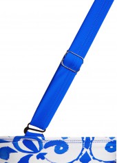 Frill Tribal Print Royal Blue Bikini Set | thumb picture 