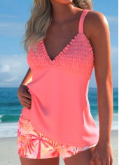 Mid Waisted Plus Size Tummy Coverage Tankini Set | thumb picture 