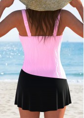 Jacquard Detail Pink One Piece Swimdress | thumb picture 