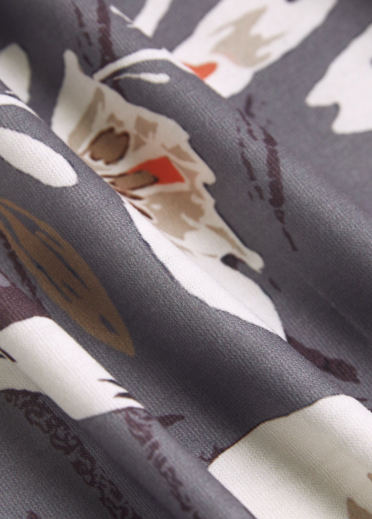 Dark Grey Patchwork Floral Print A Line Sleeveless Dress | picture 