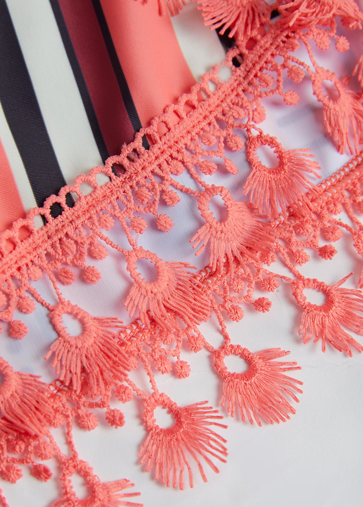 Split Striped Dusty Pink Bikini Set | picture 