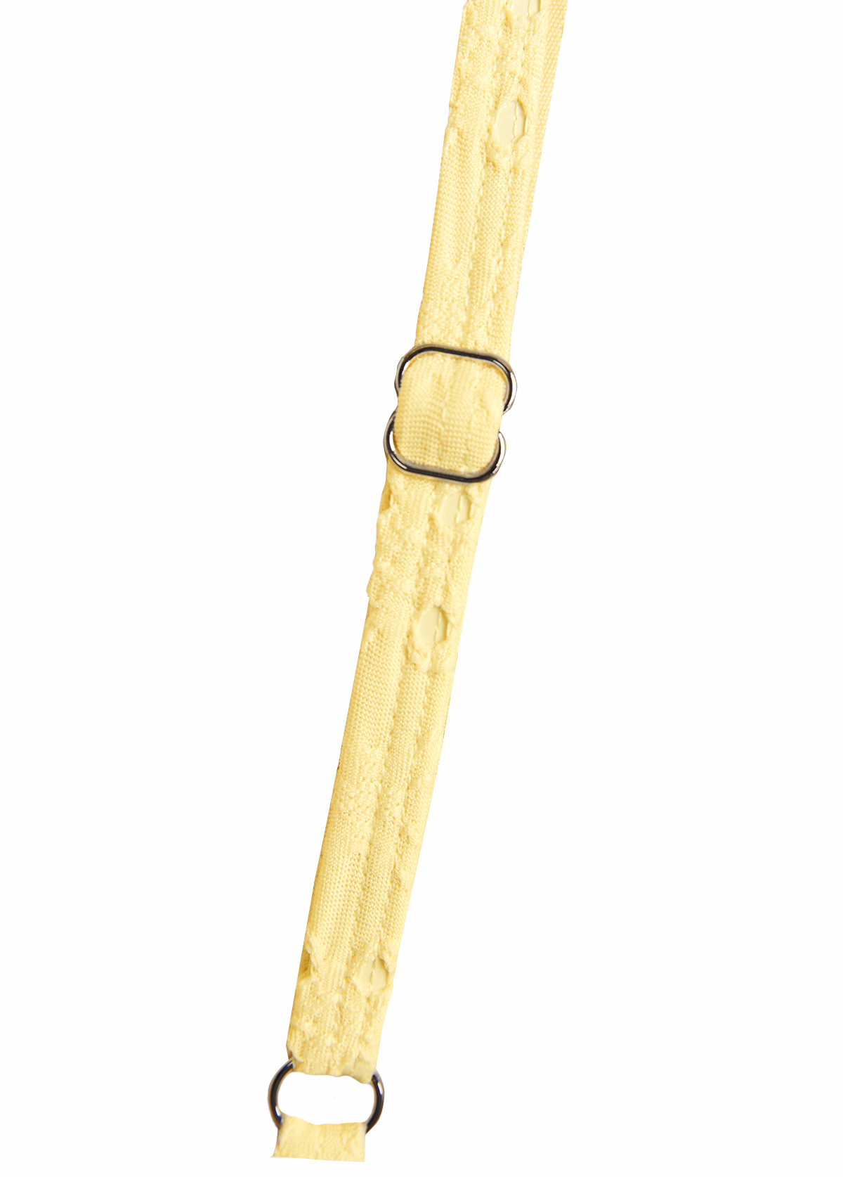 Jacquard Detail Yellow Bandeau Tankini Set | picture 