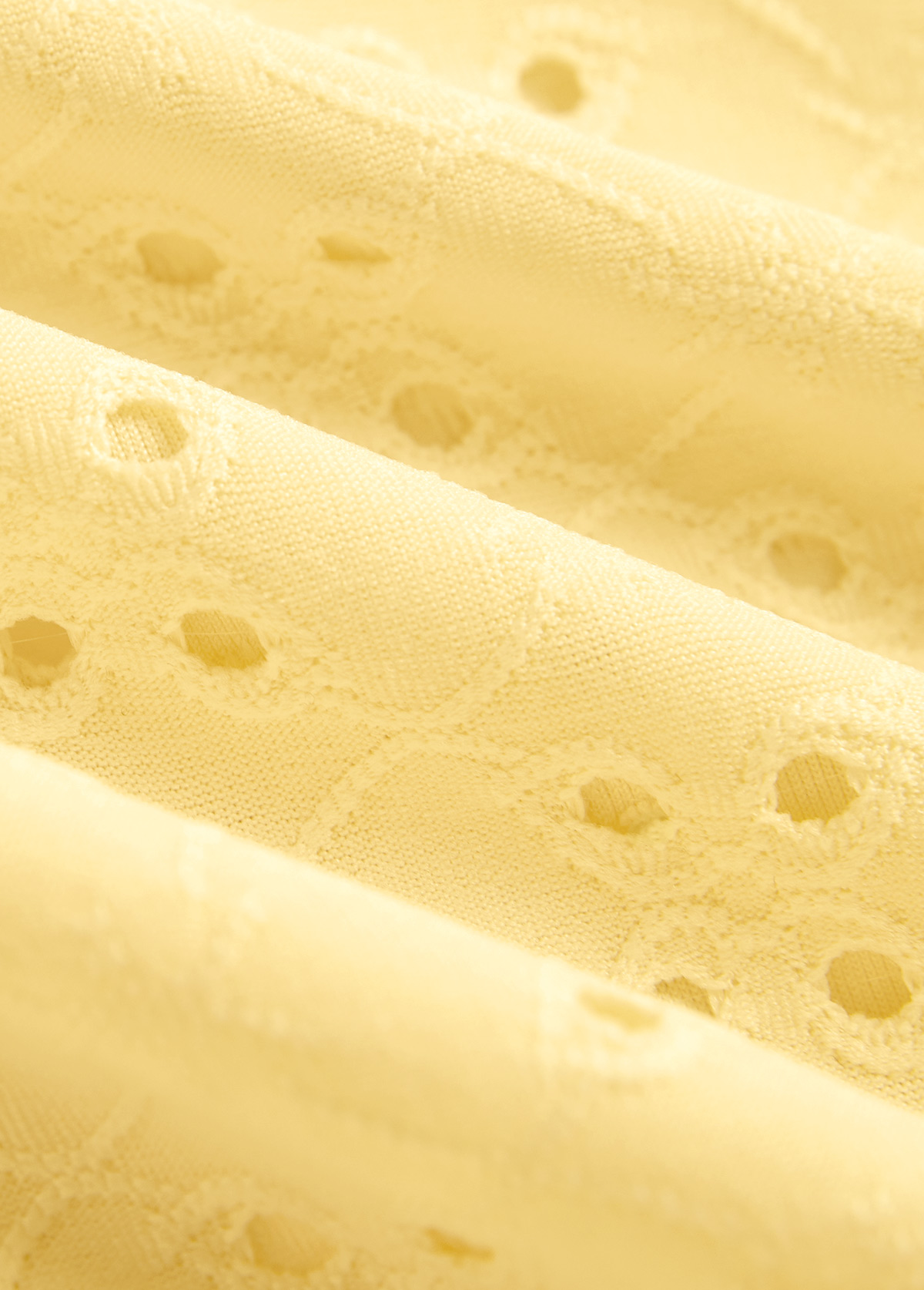 Jacquard Detail Yellow Bandeau Tankini Set | picture 