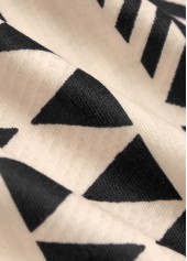 Light Camel Circular Ring Striped A Line Sleeveless Dress | thumb picture 