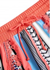 Split Striped Dusty Pink Bikini Set | thumb picture 