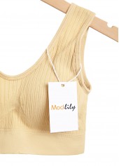 Skin Color Scoop Detail Stretch Bra | thumb picture 