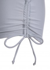 Criss Cross Striped Grey Tankini Set | thumb picture 