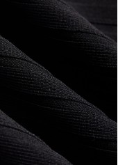 Lace Patchwork Black Bikini Set With Matching Cover Up | thumb picture 