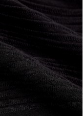 Jacquard Tie Black Patchwork Bikini Set | thumb picture 