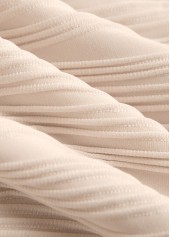 Tie High Waisted Beige Bikini Set | thumb picture 