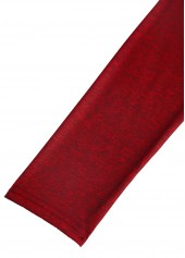 Red Patchwork Heart Print Long Sleeve T Shirt | thumb picture 