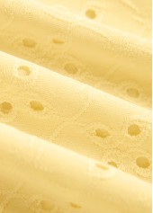 Jacquard Detail Yellow Bandeau Tankini Set | thumb picture 