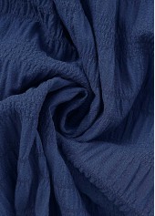 Navy A Line Sleeveless Round Neck Dress | thumb picture 