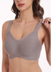 Dusty Purple V Neck Adjustable Bra