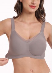 Dusty Purple V Neck Adjustable Bra | thumb picture 
