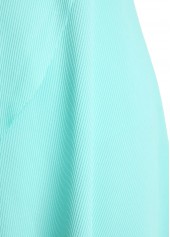 Jacquard Mint Green Square Neck One Piece Swimdress | thumb picture 