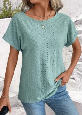 Sage Green Tummy Coverage Short Sleeve T Shirt | thumb picture 