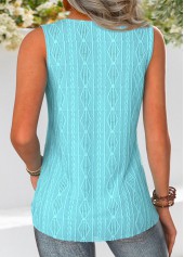 Mint Green Tummy Coverage Sleeveless Round Neck Tank Top | thumb picture 