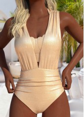 Hot Stamping Golden One Piece Swimwear and Bra | thumb picture 