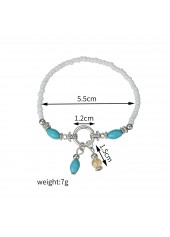 Mint Green Color Polyresin Detail Bracelet | thumb picture 