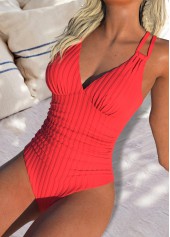 Cut Out Coral One Piece Swimwear | thumb picture 