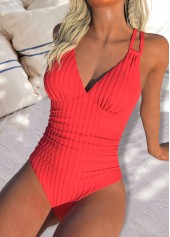 Cut Out Coral One Piece Swimwear | thumb picture 