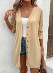 Lightweight Button Long Sleeve Light Cardigan | thumb picture 